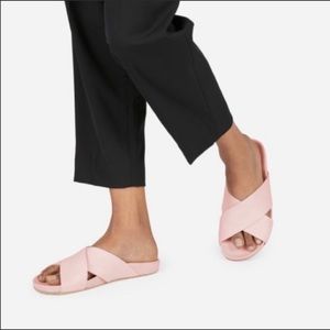 Everlane leather crossover sandals